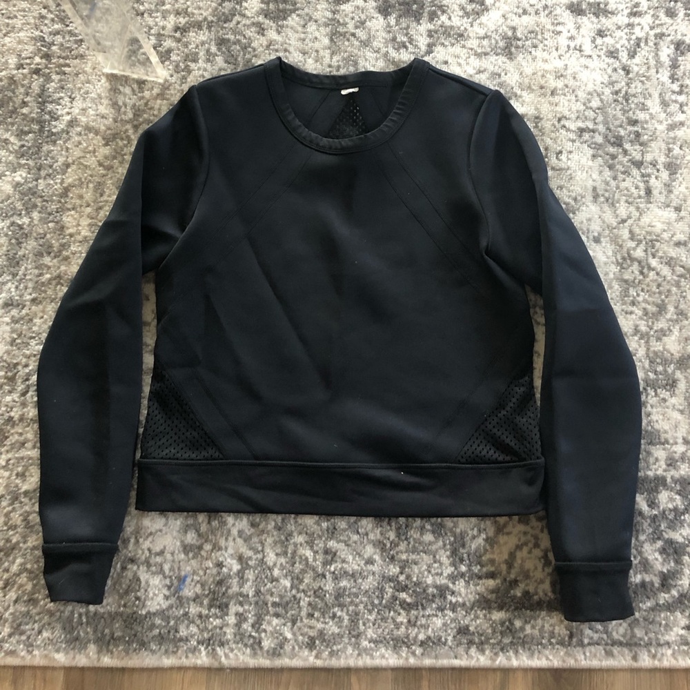 Fabletics Rory Neoprene Mesh Back Sweater, Nwot - image 5